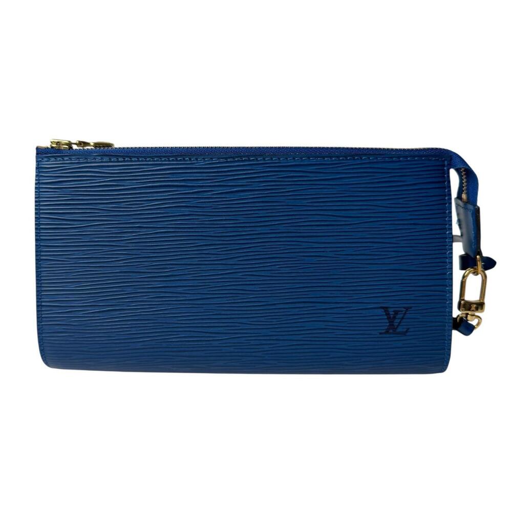 Louis Vuitton Epi Pochette Accessoires M52945 AR0968 Blue Women's Bag